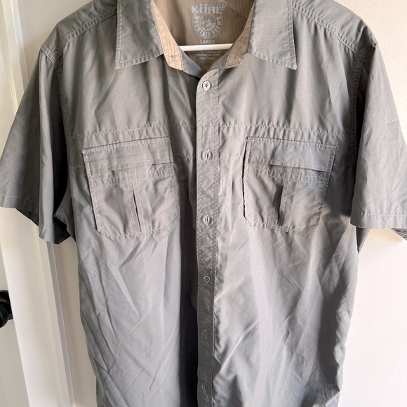 Men’s Kuhl Eluxur button down grey large shirt - Picture 1 of 3